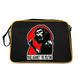 Homo erectus - Anger against routine - Retro Bag - black/gold - Back