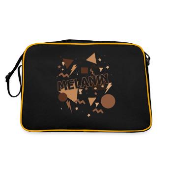 Melanin Celebrate Black History Party Proud Vibe - Retro Bag - black/gold - Back