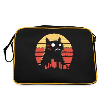 giant monster cat - Retro Bag - black/gold - Back