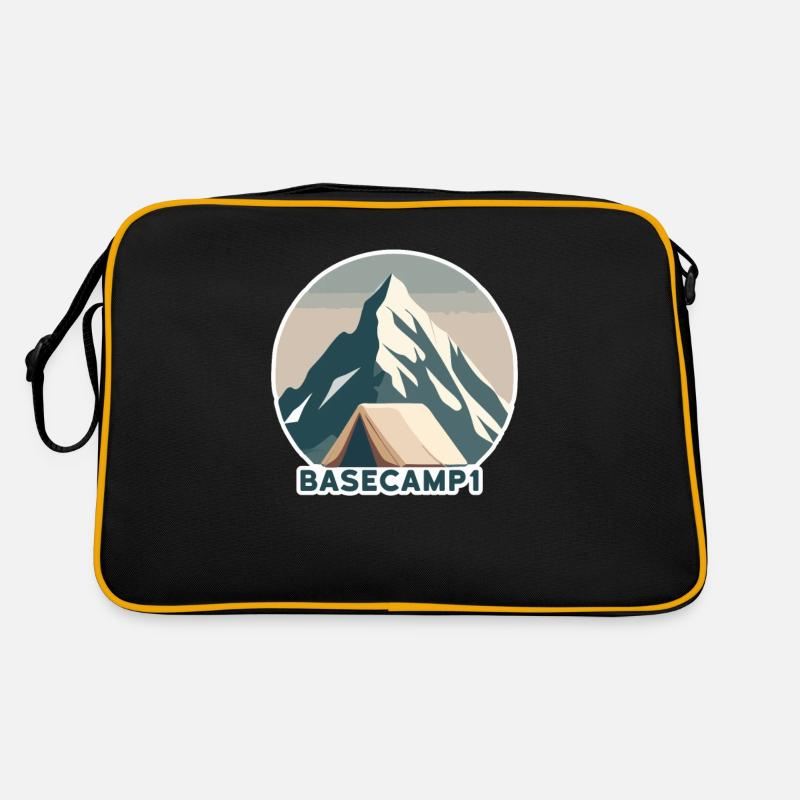 Bergsteiger Basislager 1 Retro Tasche