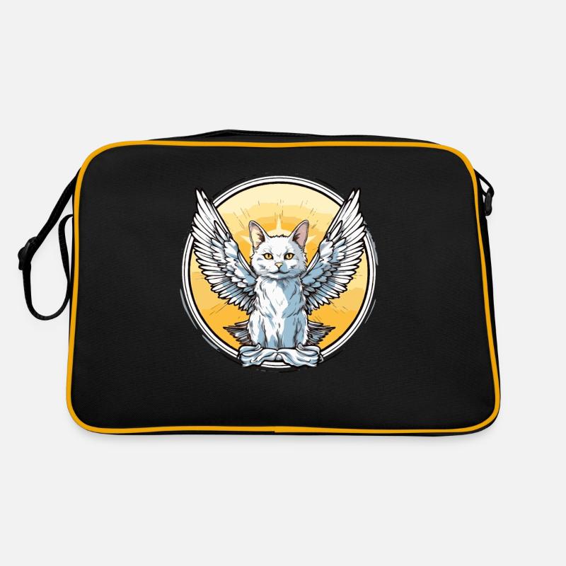 Chat avec des ailes Sac Retro