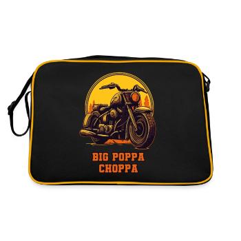 Big Papa Chopper Dad – Moto - Sac Retro - noir/or - Dos