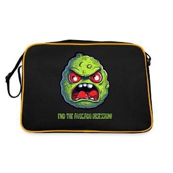 Ends the avocado obsession - Retro Bag - black/gold - Back