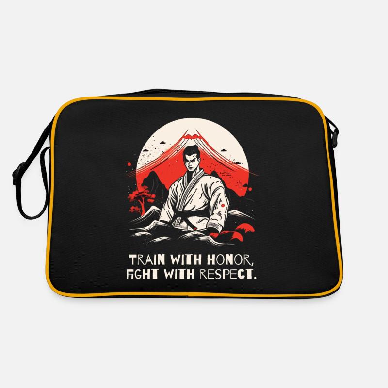 Train with Honor, Fight with Respect: Karate Dojo Retro Bag