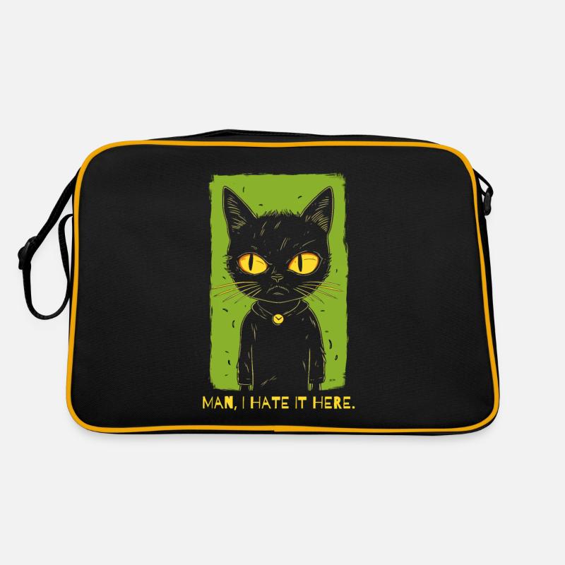 I Hate It Here - The Bad-Tempered Cat Retro Bag