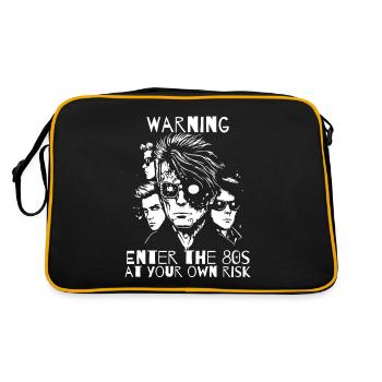Enter the 80s at your own risk - Retro Bag - black/gold - Back