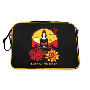 Restez calme et lâchez prise avec le yoga - Sac Retro - noir/or - Dos