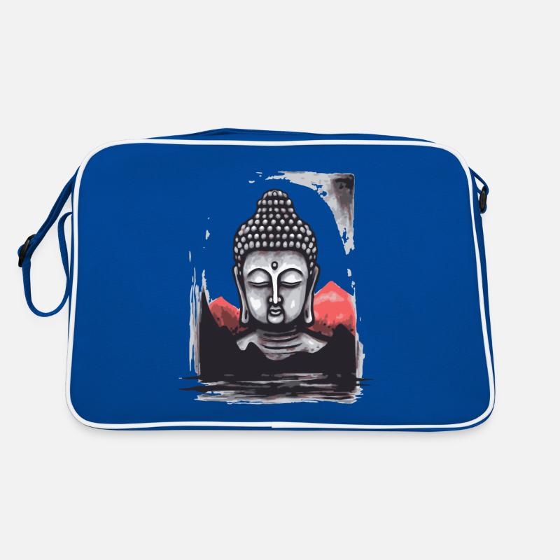 Japan Red Sun: A Resting Buddha Retro Bag