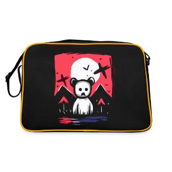 Japan's Red Sun: A Strange Toy Bear - Retro Bag - black/gold - Back