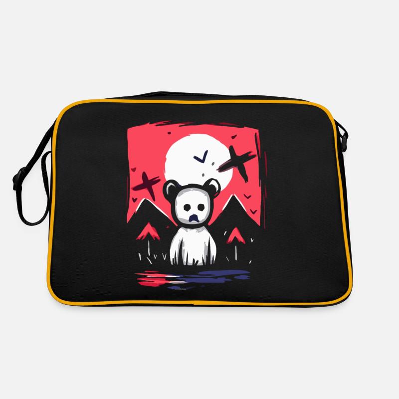 Japan's Red Sun: A Strange Toy Bear Retro Bag