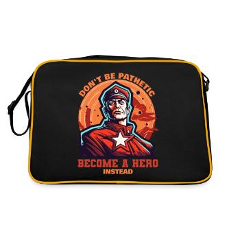 Become a hero of the people - Retro Bag - black/gold - Back