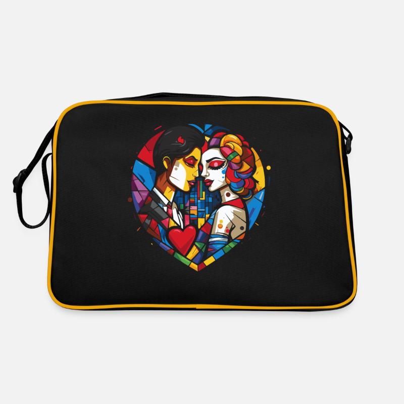 Aimer les amants et les cœurs Sac Retro
