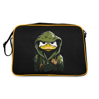 Un canard d’extérieur en imperméable - Sac Retro - noir/or - Dos