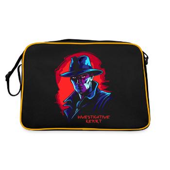 Reportage d’enquête d’un détective de film noir - Sac Retro - noir/or - Dos