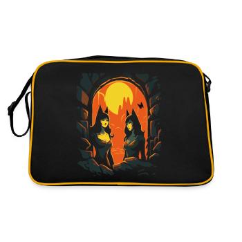 Anime Cats Girl dans le donjon des enfers - Sac Retro - noir/or - Dos