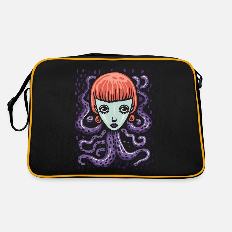 Ist das Kunst, das Oktopus Mädchen Retro Tasche