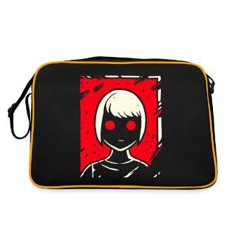 Dessin animé Anime Manga Dark Girl - Sac Retro - noir/or - Dos