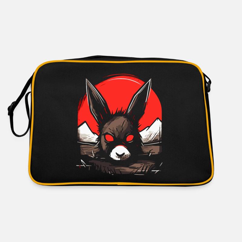 Japan, the red sun and a rabbit Retro Bag
