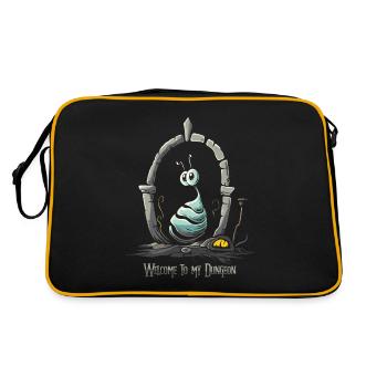 Bienvenue dans mon donjon, stupide ver d’asticots - Sac Retro - noir/or - Dos