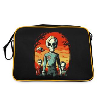 Dessin animé Anime Manga Zombie Goule Amis - Sac Retro - noir/or - Dos