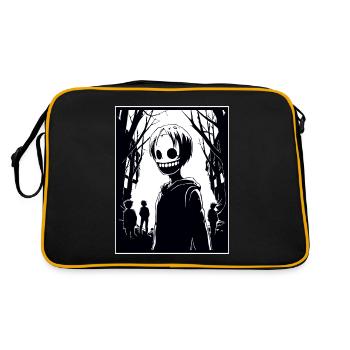 Dessin animé Manga Anime Ville Zombie Goules - Sac Retro - noir/or - Dos