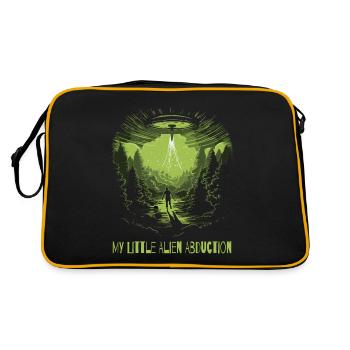 Caricature de mon petit enlèvement extraterrestre - Sac Retro - noir/or - Dos