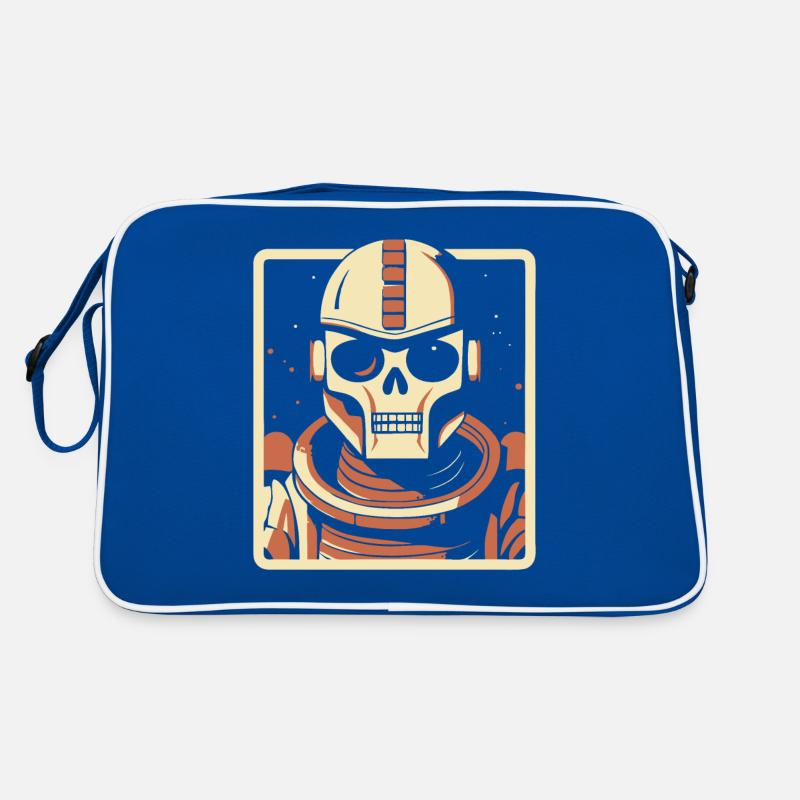 Outer Space Skull Astronaut Robot Retro Bag