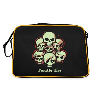 Family ties - Retro Bag - black/gold - Back