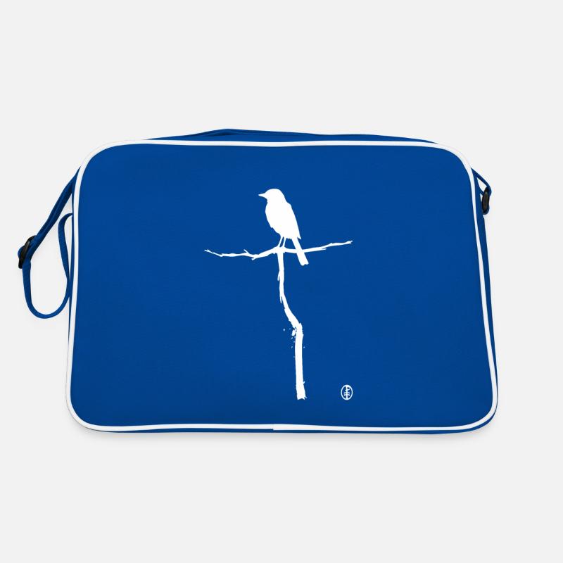 Bird on a branch Retro Bag