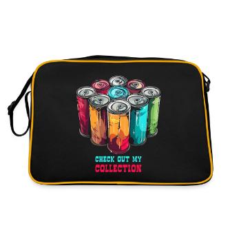 Collecte d’énergie de canettes de soda Boissons caféinées - Sac Retro - noir/or - Dos