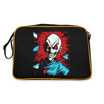 Sourire Méchant Dessin Animé Nosferatu Vampire - Sac Retro - noir/or - Dos
