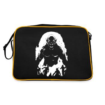 Créature d’horreur apocalyptique semblable à Armageddon - Sac Retro - noir/or - Dos