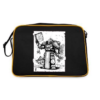 Japanese Mega Sakura Armor Samurai - Retro Bag - black/gold - Back