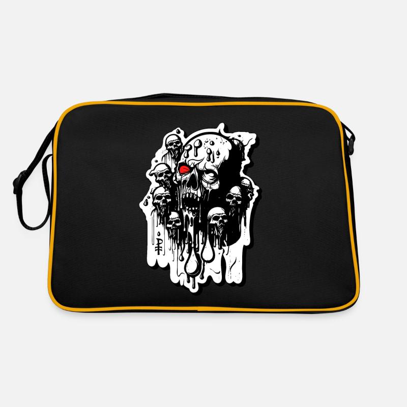 Zombie Skulls and Skulls Retro Bag