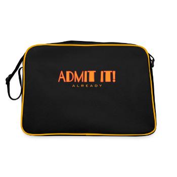 Finally admit it - Retro Bag - black/gold - Back