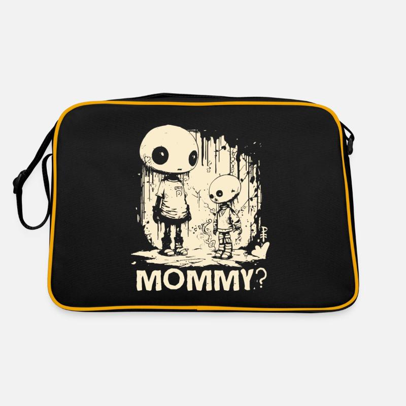 Art abstrait, mère et enfant, maman ? Sac Retro