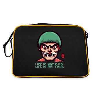 Un vieux grand-père de dessin animé : la vie n’est pas juste - Sac Retro - noir/or - Dos