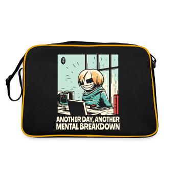 Another nervous breakdown in the office - Retro Bag - black/gold - Back