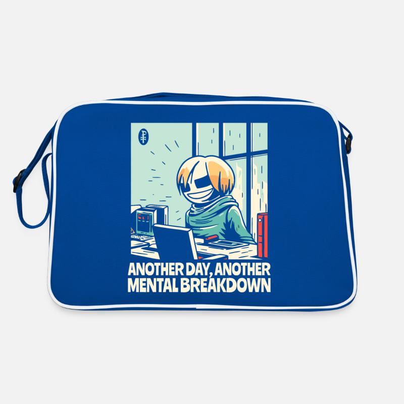 Ein weiterer Nervenzusammenbruch im Büro Retro Tasche