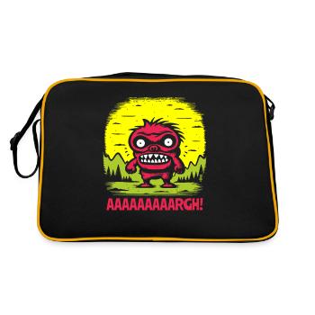 Little Rascal - Always Angry - Retro Bag - black/gold - Back