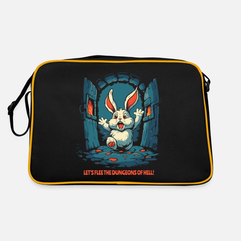 Let's escape the hellish dungeons, bunny Retro Bag