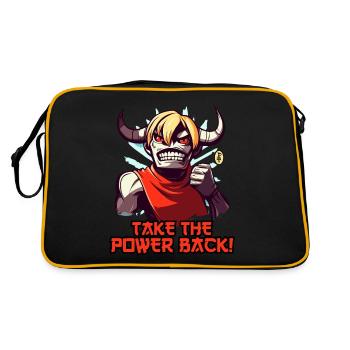 Reprenez le pouvoir ! Un Minotaure Anime - Sac Retro - noir/or - Dos