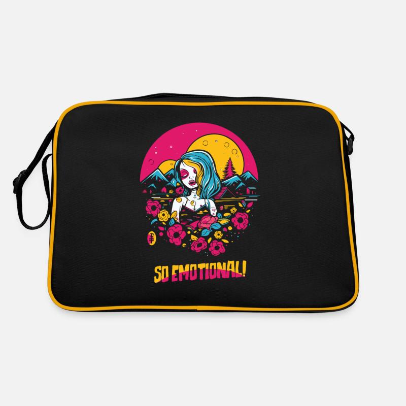 So emotional: Herzen und Natur - Emo Mädchen Retro Tasche