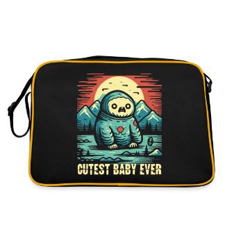 Le bébé le plus mignon de tous les temps - Sac Retro - noir/or - Dos