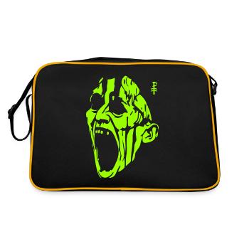 L’homme monstre vert hurlant - Sac Retro - noir/or - Dos