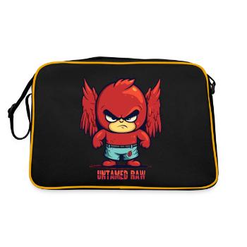 Un enfant fort est un ange indompté - Sac Retro - noir/or - Dos