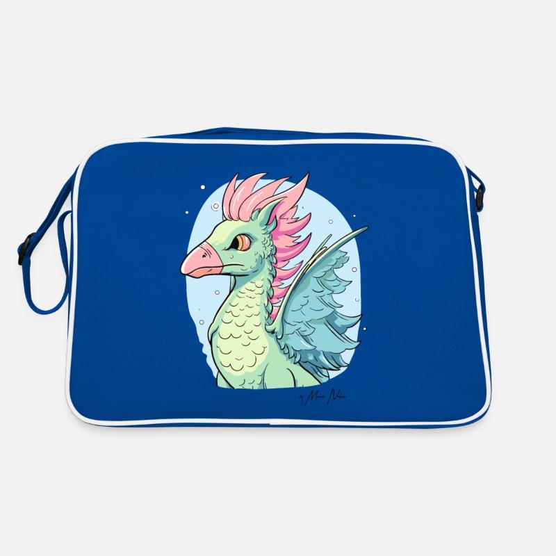 A Cartoon Eagle Dragon Retro Bag