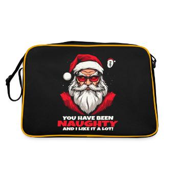Tu as été méchant et j'aime ça, Père Noël - Sac Retro - noir/or - Dos