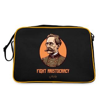 Adel und Ehre, Kampf gegen die Aristokratie - Retro Tasche - Schwarz/Gold - Hinten