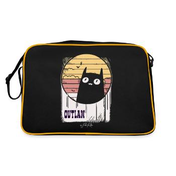 The Outlaw Retro Cat, The Cat - Retro Bag - black/gold - Back